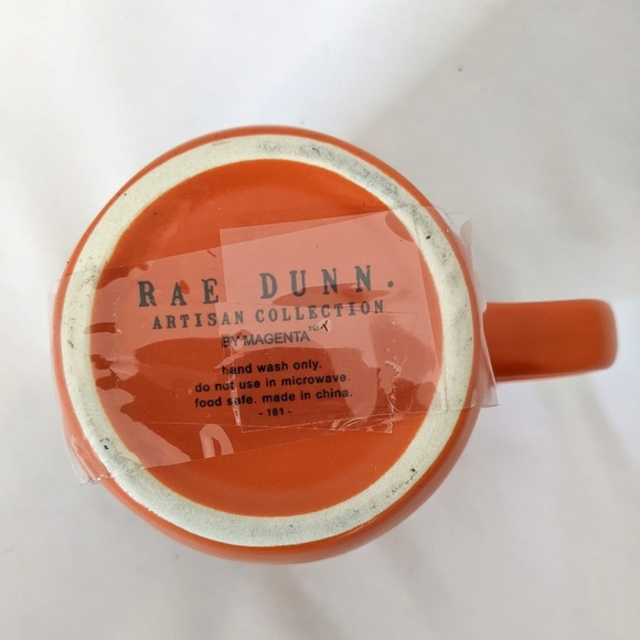 Rae Dunn Morning Pumpkin Orange Ceramic Mug - Picture 5 of 6